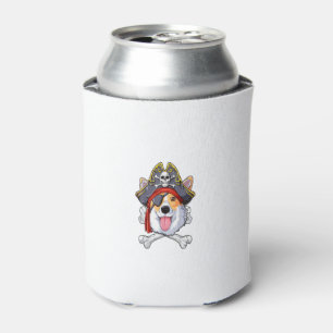 Rafraîchisseur Pour Canette T-shirt Corgi Pirate Jolly roger Drapeau Crâne et 