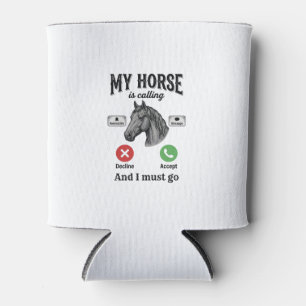 Rafraîchisseur Pour Canette T-Shirt de gravure vintage d'appel de cheval drôle