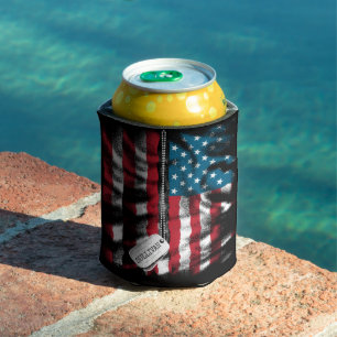 Rafraîchisseur Pour Canette Tag USA Drapeau
