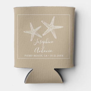 Rafraîchisseur Pour Canette Tan Vintage Starfish Beach Mariage Faveur