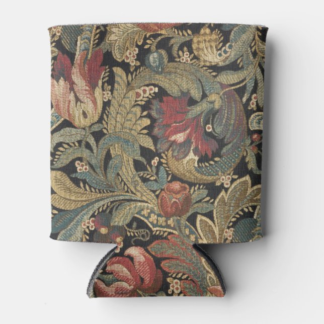 Rafraîchisseur Pour Canette Tapisserie florale riche Brocade Antique Classique (Devant)