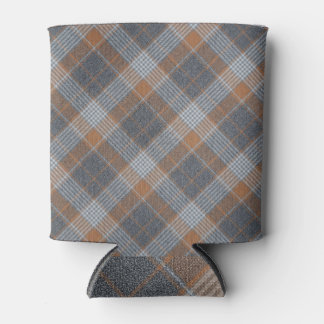 Rafraîchisseur Pour Canette Tartan À damiers Textile Texture Motif.