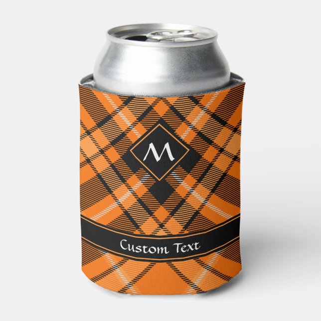 Rafraîchisseur Pour Canette Tartan orange d'Halloween (Can devant)