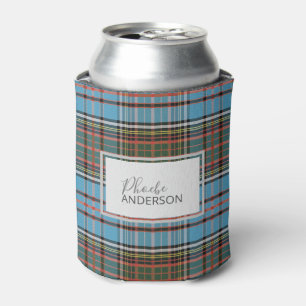 Rafraîchisseur Pour Canette Tartan personnalisé Clan Anderson Carreaux Bleu Cl