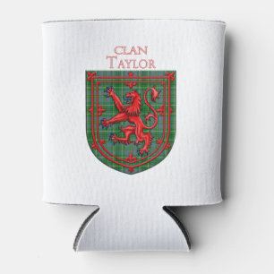 Rafraîchisseur Pour Canette Taylor Tartan Scottish Plaid Lion Rampant
