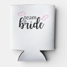 Team Bride Double Coeur - lettrage noir