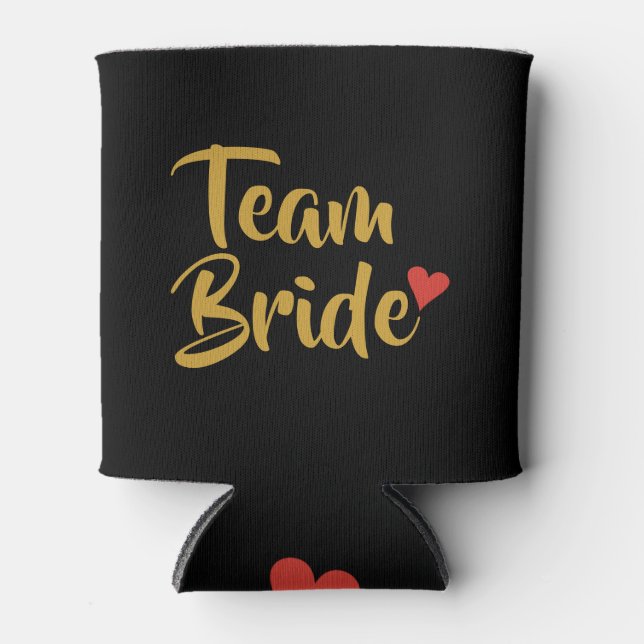 Rafraîchisseur Pour Canette Team Bride Red Heart (Devant)