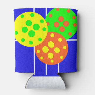 Rafraîchisseur Pour Canette Terrain et balles de pickleball Abstraits