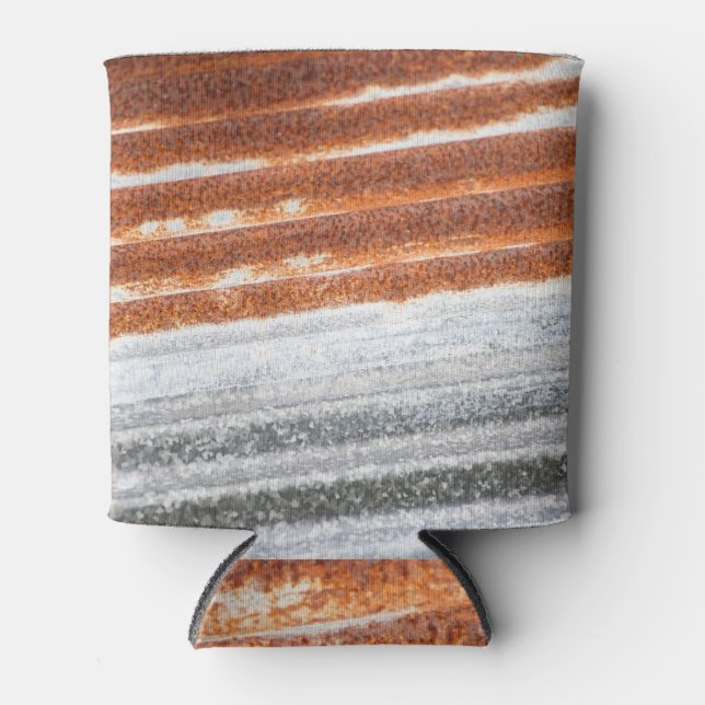 Rafraîchisseur Pour Canette Texture ancienne surface de zinc rouillé (Devant)