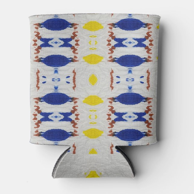 Rafraîchisseur Pour Canette texture cravate-teinture : shibori, batik d'ivoire (Devant)