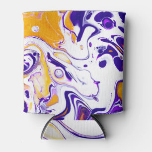 Rafraîchisseur Pour Canette Texture d'art fluide : peintures tourbillonnantes.