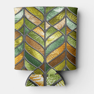 Rafraîchisseur Pour Canette Texture en verre coloré : Élégance 3D colorée.