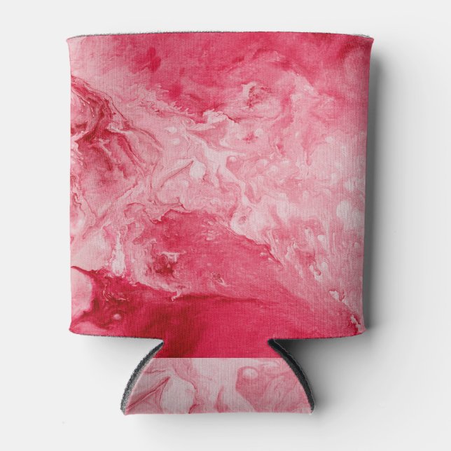 Rafraîchisseur Pour Canette Texture néon, touches de brosse créatives. (Devant)