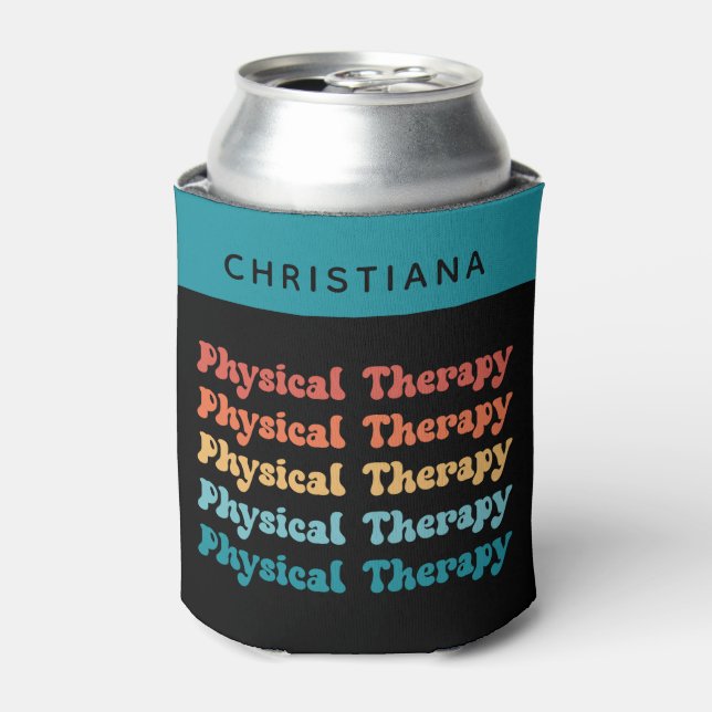Rafraîchisseur Pour Canette Thérapie physique PT Retro PT Cadeaux Grad (Can devant)