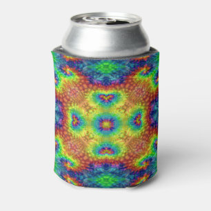 Rafraîchisseur Pour Canette Tie Dye Sky Vintage Kaleidoscope fractal