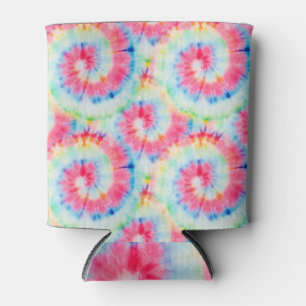 Rafraîchisseur Pour Canette Tie Dye Spiral, aquarelle art.