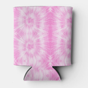 Rafraîchisseur Pour Canette Tiedye rose spirale hippie teint