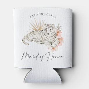 Rafraîchisseur Pour Canette Tigres de Boho Tropical Bachelorette Maid of Honor