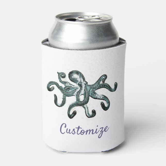 Rafraîchisseur Pour Canette Tonnerre octopus bleu (Can devant)