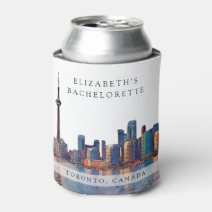 Rafraîchisseur Pour Canette Toronto Skyline Aquarelle Week-end de l'Enterremen