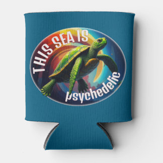 Rafraîchisseur Pour Canette Tortue verte flottant dans l'avion astral