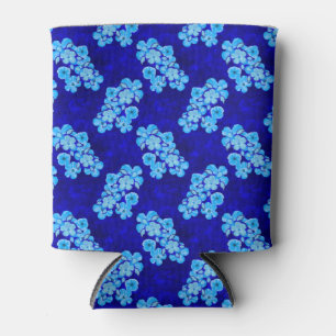 Rafraîchisseur Pour Canette Tortues de Miel Bleu Océan Hibiscus Fleurs