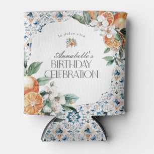 Rafraîchisseur Pour Canette Toscane Carrelage Citrus Italien Anniversaire Fête