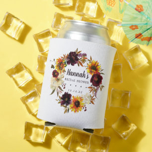 Rafraîchisseur Pour Canette Tournesol de automne rustique Fête des mariées per