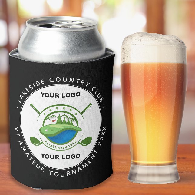 Rafraîchisseur Pour Canette Tournoi commémoratif du club de golf Logo personna (Créateur téléchargé)