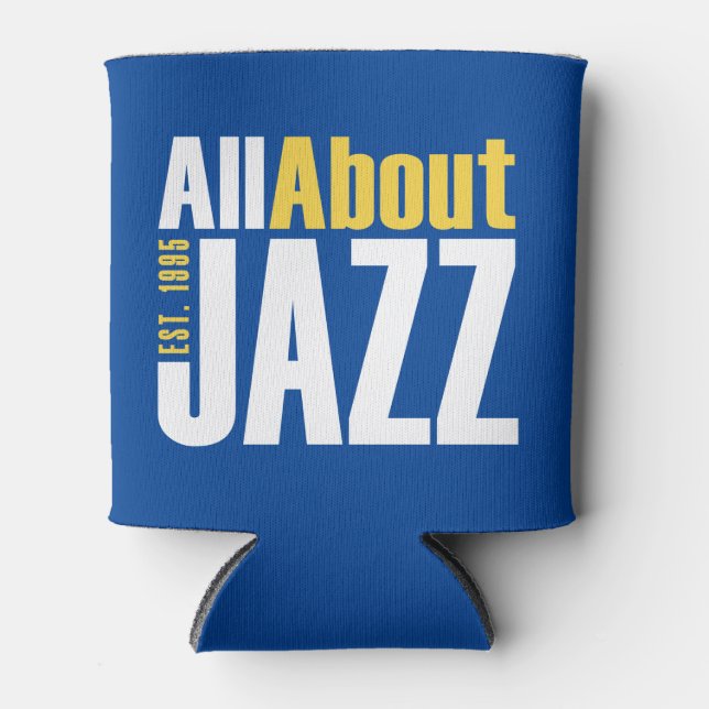 Rafraîchisseur Pour Canette Tout sur Jazz 12 oz Beverage Cooler (Devant)