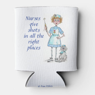 Rafraîchisseur Pour Canette Trendy Funny Statement Nurses Give Shots