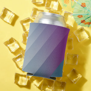 Rafraîchisseur Pour Canette triangles gris magenta turquoise