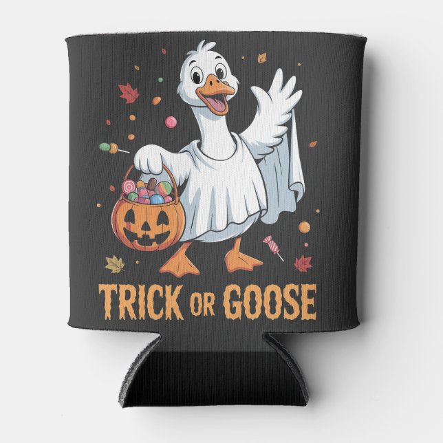 Rafraîchisseur Pour Canette Trick ou oie Éffrayante Halloween Goose (Devant)