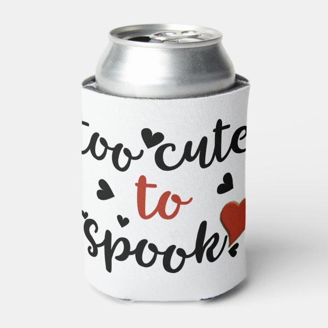 Rafraîchisseur Pour Canette trop mignon pour effrayer halloween (Can devant)