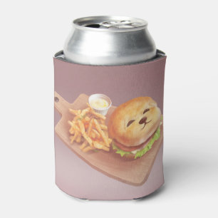Rafraîchisseur Pour Canette Trop mignon pour manger : Art de burger de Bichon