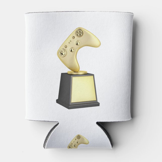 Rafraîchisseur Pour Canette trophée de jeu vidéo Gold (Devant)