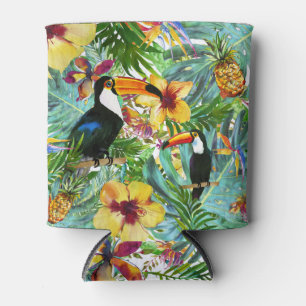 Rafraîchisseur Pour Canette Tropical Toucan Party Palm Ananas moderne