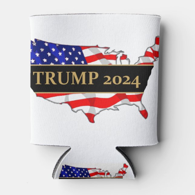 Rafraîchisseur Pour Canette Trump 2024 USA (Devant)