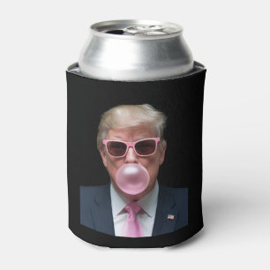 Rafraîchisseur Pour Canette Trump Bubble Gum Rose Drôle Président USA