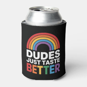 Rafraîchisseur Pour Canette Types Ont Juste Meilleur Goût Drôle Gay Arc-en-cie