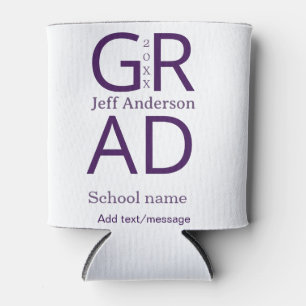 Rafraîchisseur Pour Canette Typographie de graduation moderne simple minimalis