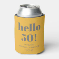 Typographie Gris jaune moderne fête d'anniversaire