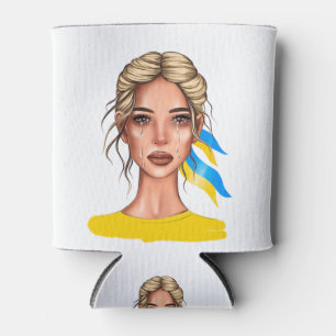 Rafraîchisseur Pour Canette Ukrain Stop War Blonde