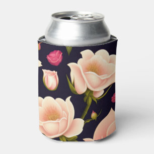 Rafraîchisseur Pour Canette Un motif sans soudure avec des roses roses sur un 