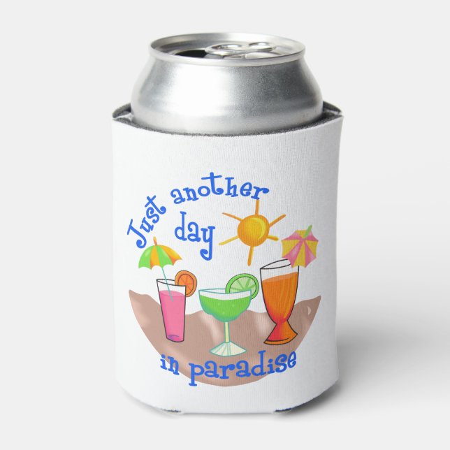 Rafraîchisseur Pour Canette Une nouvelle journée au paradis (Can devant)