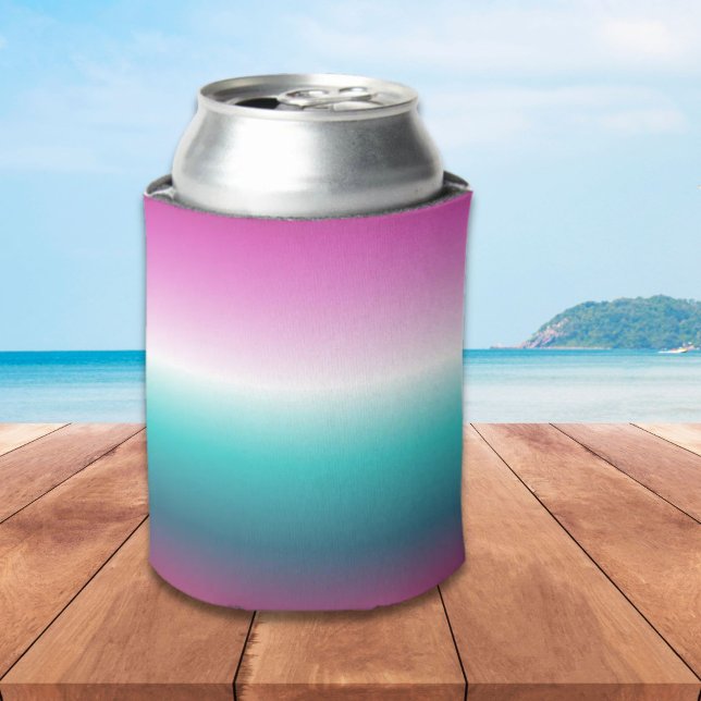 Rafraîchisseur Pour Canette unicorn lavender turquoise ombre turquoise mermaid (unicorn lavender teal ombre turquoise mermaid can cooler)
