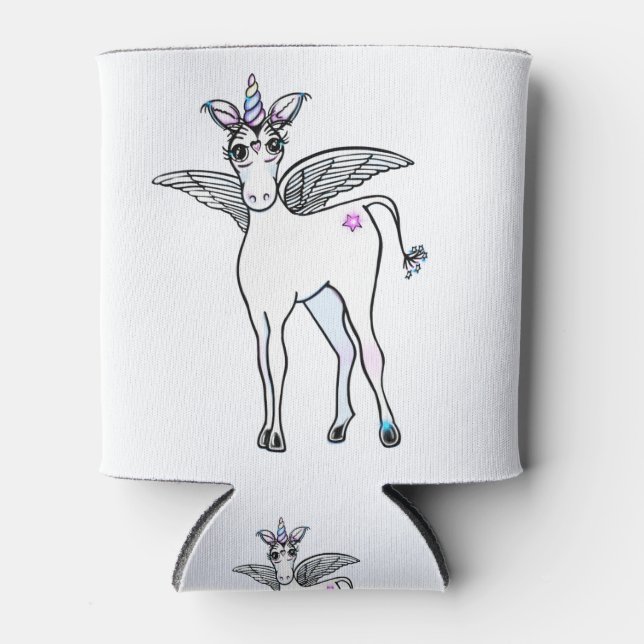 Rafraîchisseur Pour Canette Unicorn magique (Devant)