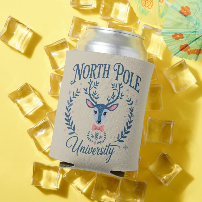 Rafraîchisseur Pour Canette Université du Pôle Nord Xmas Chinoiserie Reindeer (Été in situ)