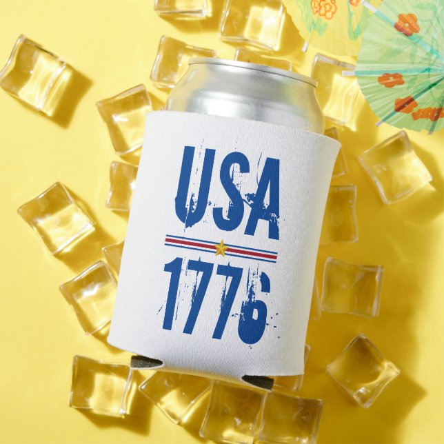 Rafraîchisseur Pour Canette USA 1776 Patriotique (Été in situ)