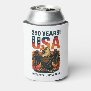 Rafraîchisseur Pour Canette USA 250 Years - Patriotic Bald Eagle 4 juillet 202